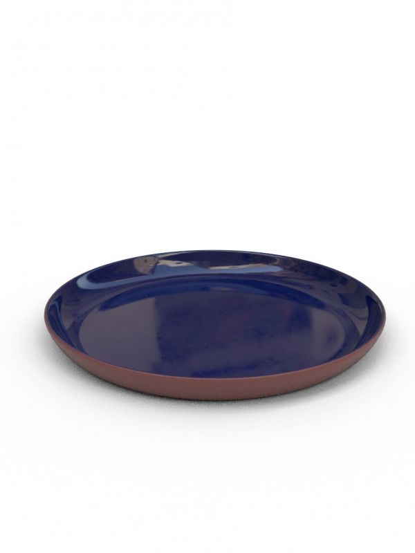 25cm Raised Dinner plate - Peacock Blue Glaze
Terracotta