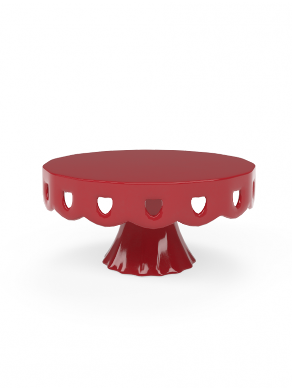 Tall Cake Stand - Red