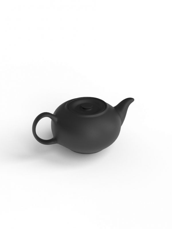 600ml Small Stackable teapot - Inside Glazed
Black Porcelain
