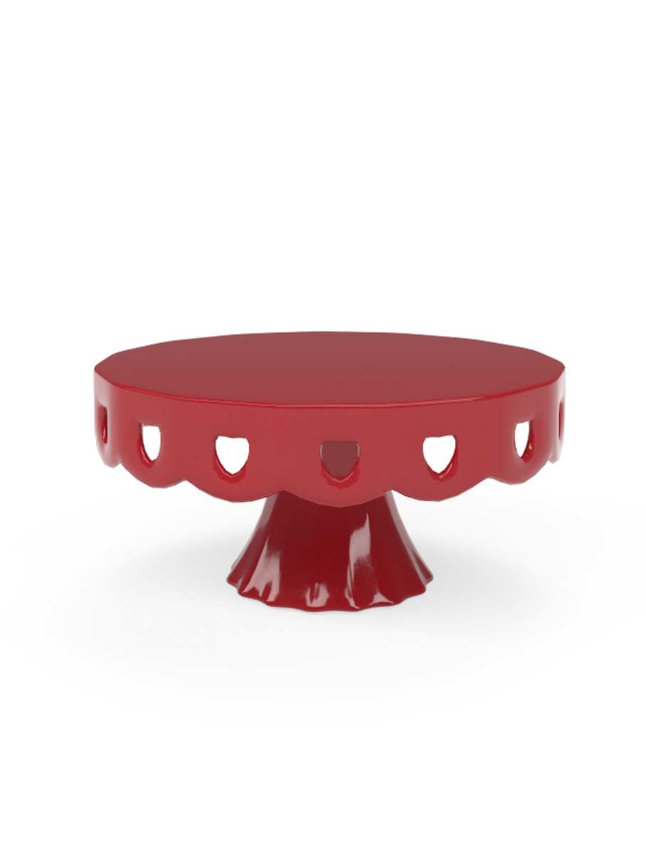 Tall Cake Stand - Red