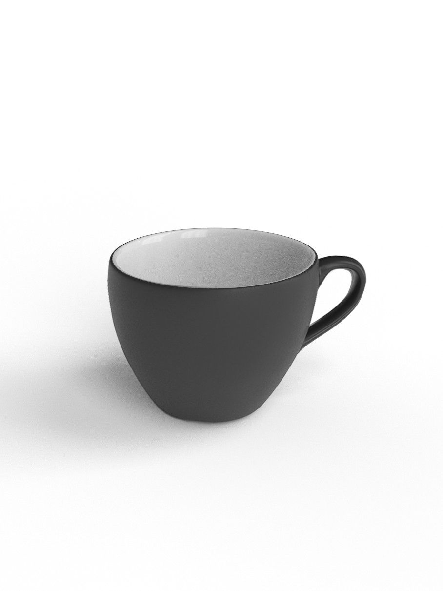 125ml Cappuccino cup - White Glaze
Black Porcelain
