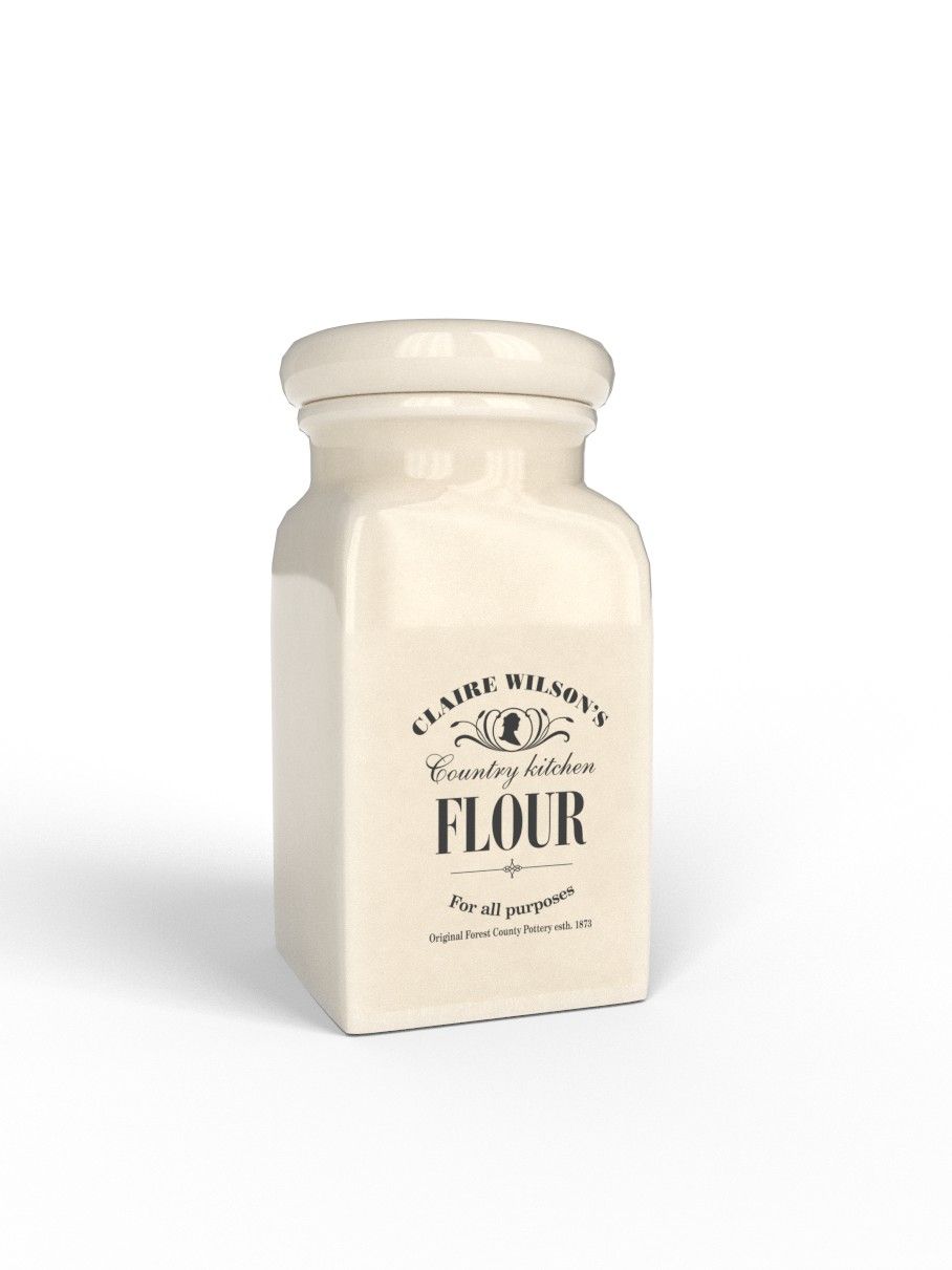 Country Kitchen store Jar Medium Flour - Air Tight