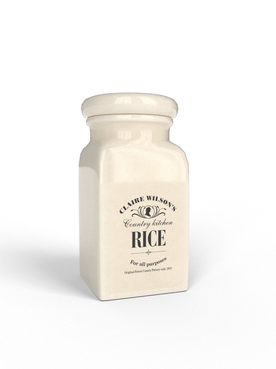 Country Kitchen store Jar Medium Rice - Air Tight
