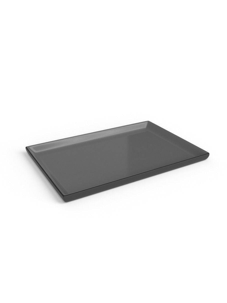 30 X 20cm Platter - Grey
Black Porcelain