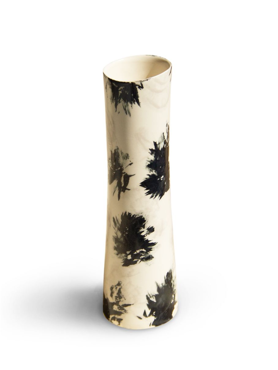 Shadow Patch -  Hand Painted Vase
