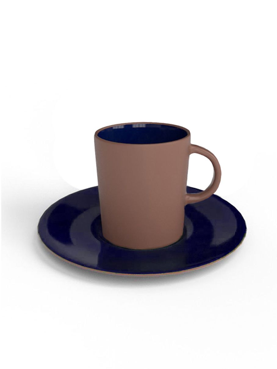 60ml Espresso cup - Peacock Blue Glaze
Terracotta
